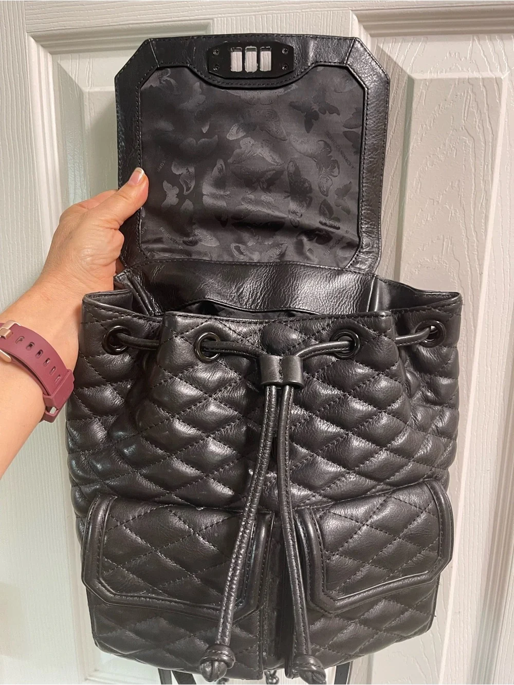Rebecca Minkoff Leather and Chains Backpack